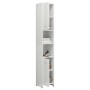 Glossy white plywood bathroom cabinet 30x30x183.5 cm by vidaXL, Bathroom furniture - Ref: Foro24-802603, Price: 84,54 €, Disc...