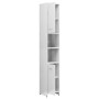 Glossy white plywood bathroom cabinet 30x30x183.5 cm by vidaXL, Bathroom furniture - Ref: Foro24-802603, Price: 84,54 €, Disc...