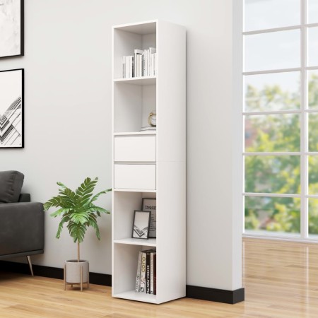 Plywood white bookshelf 36x30x171 cm by vidaXL, Bookcases and shelves - Ref: Foro24-802867, Price: 67,72 €, Discount: %