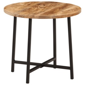 Mesa de centro hierro y madera maciza de mango 45x45x40 cm de , Mesas de centro - Ref: Foro24-371969, Precio: 45,74 €, Descue...