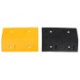 Badén de velocidad 3 uds caucho amarillo y negro 97x32,5x4 cm de , Señales de carretera y tráfico - Ref: Foro24-3157043, Prec...