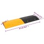 Badén de velocidad 3 uds caucho amarillo y negro 97x32,5x4 cm de , Señales de carretera y tráfico - Ref: Foro24-3157043, Prec...