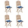 5-piece folding outdoor dining set with bamboo cushions by , Garden sets - Ref: Foro24-3063970, Price: 264,19 €, Discount: %