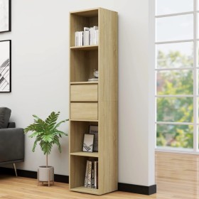 Regal aus Sonoma-Eichensperrholz, 36 x 30 x 171 cm von vidaXL, Bücherregale und Regale - Ref: Foro24-802870, Preis: 74,80 €, ...