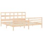 Estructura de cama de matrimonio con cabecero madera maciza de vidaXL, Camas y somieres - Ref: Foro24-3194846, Precio: 160,80...