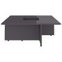 Mesa de centro de aglomerado gris brillante 79,5x79,5x30 cm de vidaXL, Mesas de centro - Ref: Foro24-802911, Precio: 43,08 €,...