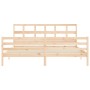 Estructura de cama de matrimonio con cabecero madera maciza de vidaXL, Camas y somieres - Ref: Foro24-3194846, Precio: 160,80...