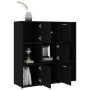 Estantería de madera contrachapada negro 90x30x90 cm de vidaXL, Librerías y estanterías - Ref: Foro24-802931, Precio: 86,04 €...