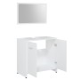 White plywood bathroom furniture set by vidaXL, Bathroom furniture - Ref: Foro24-802579, Price: 66,27 €, Discount: %