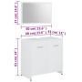 White plywood bathroom furniture set by vidaXL, Bathroom furniture - Ref: Foro24-802579, Price: 66,27 €, Discount: %