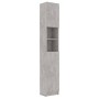 Armario de baño contrachapada gris hormigón 32x25,5x190 cm de vidaXL, Muebles de baño - Ref: Foro24-802880, Precio: 67,32 €, ...