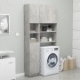 Armario de baño contrachapada gris hormigón 32x25,5x190 cm de vidaXL, Muebles de baño - Ref: Foro24-802880, Precio: 67,32 €, ...