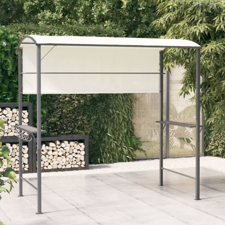 Cenador con tejado color crema 220x110x200 cm de , Carpas y cenadores - Ref: Foro24-318532, Precio: 212,56 €, Descuento: %