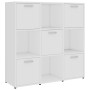 Estantería librería madera contrachapada blanco 90x30x90 cm de vidaXL, Librerías y estanterías - Ref: Foro24-802930, Precio: ...