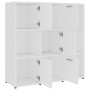 Estantería librería madera contrachapada blanco 90x30x90 cm de vidaXL, Librerías y estanterías - Ref: Foro24-802930, Precio: ...