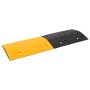 Badén de velocidad 4 uds caucho amarillo y negro 97x32,5x4 cm de , Señales de carretera y tráfico - Ref: Foro24-3157044, Prec...