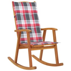 Silla mecedora con cojines madera maciza de acacia de , Sillas de jardín - Ref: Foro24-3064192, Precio: 175,99 €, Descuento: %