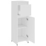 Badezimmerschrank aus weißem Sperrholz, 30 x 30 x 95 cm von vidaXL, Badezimmermöbel - Ref: Foro24-802660, Preis: 50,18 €, Rab...