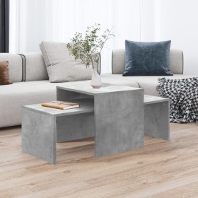 Mesa de centro madera contrachapada gris hormigón 100x48x40 cm de vidaXL, Mesas de centro - Ref: Foro24-802916, Precio: 42,74...