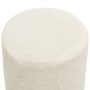 Round white woolen stool by , Folding stools and chairs - Ref: Foro24-340251, Price: 40,26 €, Discount: %