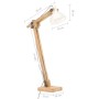 Stehleuchte aus massivem weißem Mangoholz E27 von vidaXL, Lampen - Ref: Foro24-320582, Preis: 124,13 €, Rabatt: %