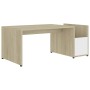 White and oak plywood coffee table 90x45x35 cm by vidaXL, Coffee table - Ref: Foro24-802926, Price: 45,87 €, Discount: %