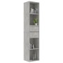 Plywood gray concrete shelf 36x30x171 cm by vidaXL, Bookcases and shelves - Ref: Foro24-802871, Price: 76,51 €, Discount: %