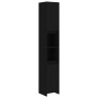 Black plywood bathroom cabinet 30x30x183.5 cm by vidaXL, Bathroom furniture - Ref: Foro24-802670, Price: 70,82 €, Discount: %