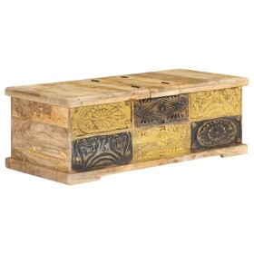 Mesa de centro de madera de mango maciza 100x50x35 cm de , Mesas de centro - Ref: Foro24-247881, Precio: 278,08 €, Descuento: %