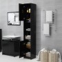 Armario de baño de madera contrachapada negro 30x30x183,5 cm de vidaXL, Muebles de baño - Ref: Foro24-802670, Precio: 70,82 €...