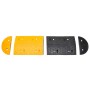 Yellow and black rubber speed bump 420x32.5x4 cm by , Road and traffic signs - Ref: Foro24-3157048, Price: 216,37 €, Discount: %