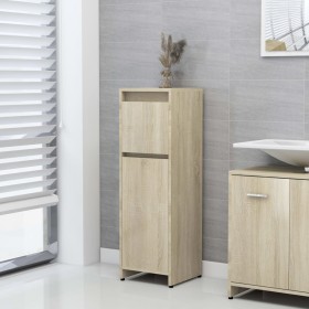 Oak-colored plywood bathroom cabinet 30x30x95 cm by vidaXL, Bathroom furniture - Ref: Foro24-802663, Price: 55,61 €, Discount: %