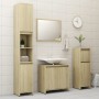 Armario de baño madera contrachapada color roble 30x30x95 cm de vidaXL, Muebles de baño - Ref: Foro24-802663, Precio: 60,51 €...