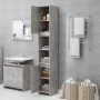 Armario de baño contrachapada gris hormigón 30x30x183,5 cm de vidaXL, Muebles de baño - Ref: Foro24-802673, Precio: 78,18 €, ...