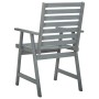 Garden dining chairs 3 units solid acacia wood and cushions by , Garden chairs - Ref: Foro24-3064452, Price: 292,41 €, Discou...