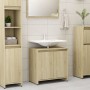 Armario de baño madera contrachapada color roble 60x33x61 cm de vidaXL, Muebles de baño - Ref: Foro24-802645, Precio: 41,85 €...