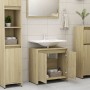 Armario de baño madera contrachapada color roble 60x33x61 cm de vidaXL, Muebles de baño - Ref: Foro24-802645, Precio: 39,47 €...