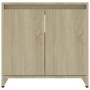 Armario de baño madera contrachapada color roble 60x33x61 cm de vidaXL, Muebles de baño - Ref: Foro24-802645, Precio: 39,47 €...