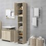 Plywood bathroom cabinet in oak color, 30x30x183.5 cm by vidaXL, Bathroom furniture - Ref: Foro24-802672, Price: 84,12 €, Dis...