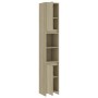 Plywood bathroom cabinet in oak color, 30x30x183.5 cm by vidaXL, Bathroom furniture - Ref: Foro24-802672, Price: 84,12 €, Dis...