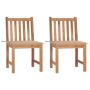 Garden chairs, 2 units, solid teak wood with cushions by , Garden chairs - Ref: Foro24-3062919, Price: 214,99 €, Discount: %