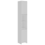 Armario de baño madera contrachapada blanco 30x30x183,5 cm de vidaXL, Muebles de baño - Ref: Foro24-802669, Precio: 73,86 €, ...