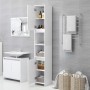 Armario de baño madera contrachapada blanco 30x30x183,5 cm de vidaXL, Muebles de baño - Ref: Foro24-802669, Precio: 73,86 €, ...