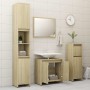 Conjunto de muebles de baño contrachapada color roble Sonoma de vidaXL, Muebles de baño - Ref: Foro24-802654, Precio: 77,90 €...