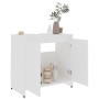 Armario de baño madera contrachapada blanco 60x33x61 cm de vidaXL, Muebles de baño - Ref: Foro24-802642, Precio: 49,51 €, Des...