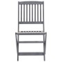 Folding garden chairs 4 pcs with solid acacia wood cushions by , Garden chairs - Ref: Foro24-3064573, Price: 205,97 €, Discou...