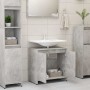 Concrete gray plywood bathroom cabinet 60x33x61 cm by vidaXL, Bathroom furniture - Ref: Foro24-802646, Price: 49,99 €, Discou...