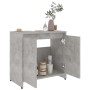 Concrete gray plywood bathroom cabinet 60x33x61 cm by vidaXL, Bathroom furniture - Ref: Foro24-802646, Price: 49,99 €, Discou...