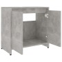 Concrete gray plywood bathroom cabinet 60x33x61 cm by vidaXL, Bathroom furniture - Ref: Foro24-802646, Price: 49,99 €, Discou...