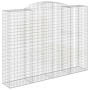 Gabion baskets 9 units arch shape iron 300x50x220/240 cm by , Pots and planters - Ref: Foro24-3146816, Price: 1,00 €, Discoun...